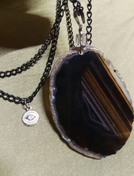 Великий агат підвіска / кулон / намисто