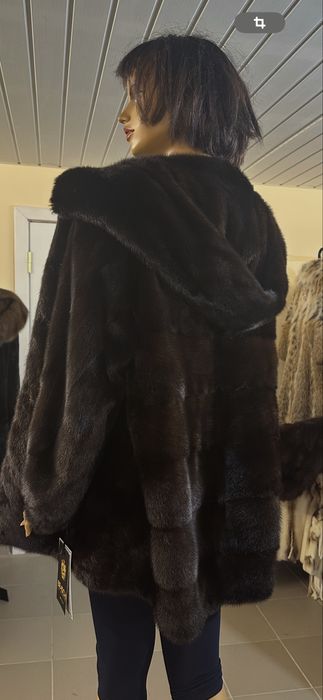 Рр 52-54.  Норковая шуба автоледи.  Плюшечка   Италия