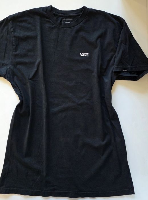 Vans koszulka męska czarna M basic gładka z logo skate