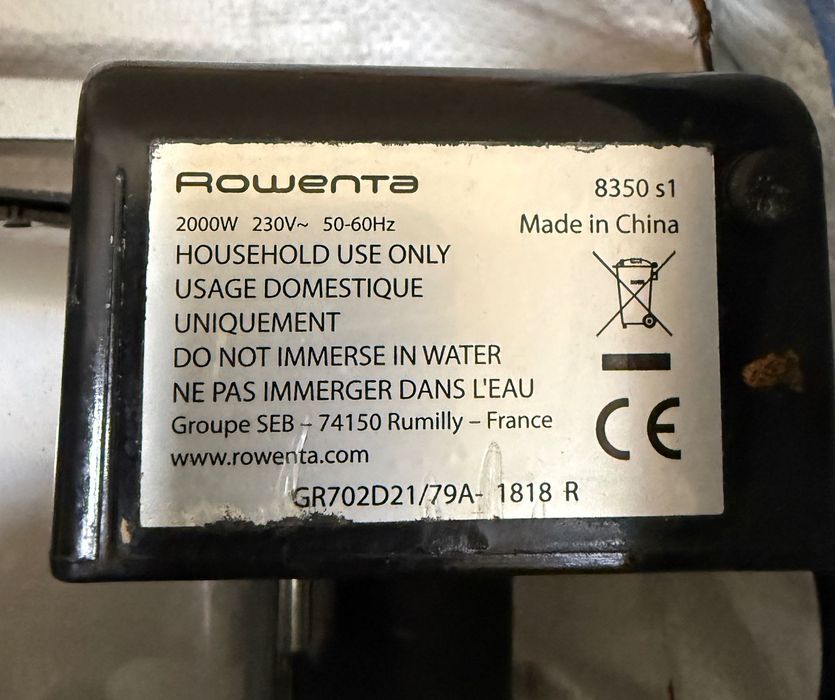 Продам електрогриль моделі Rowenta OptiGrill GR702D21/79A:
