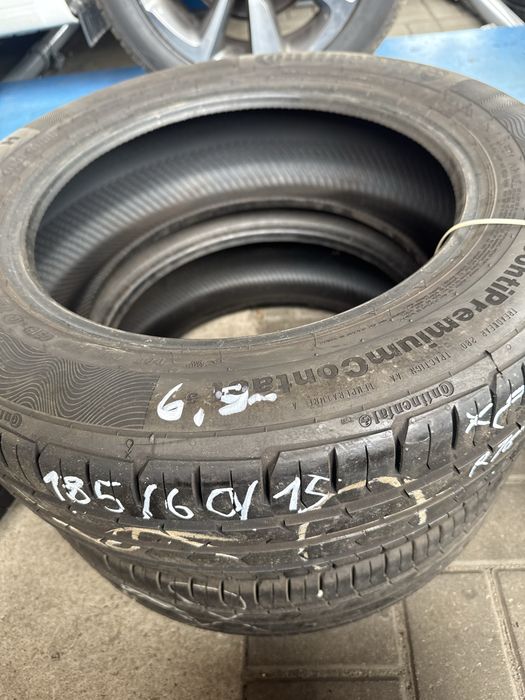 2 sztuki opon letnich 185/60/15 CONTINENTAL Używane F-Vat