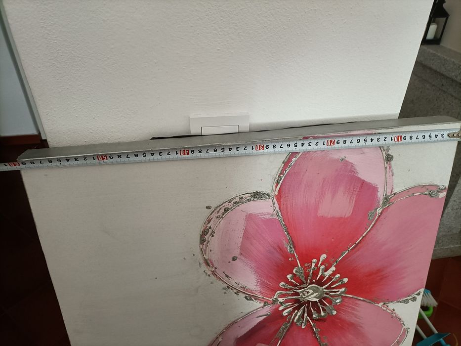 Tela decorativa rosa