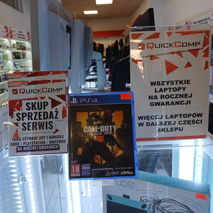 Gra PlayStation 4 PS4 / PS5 Call Of Duty Black OPS 4 IV Gwarancja 1 rok QUICK-COMP Przemyśl