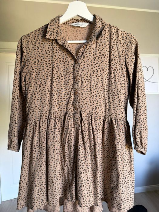 Sukienka H&M w panterkę 128