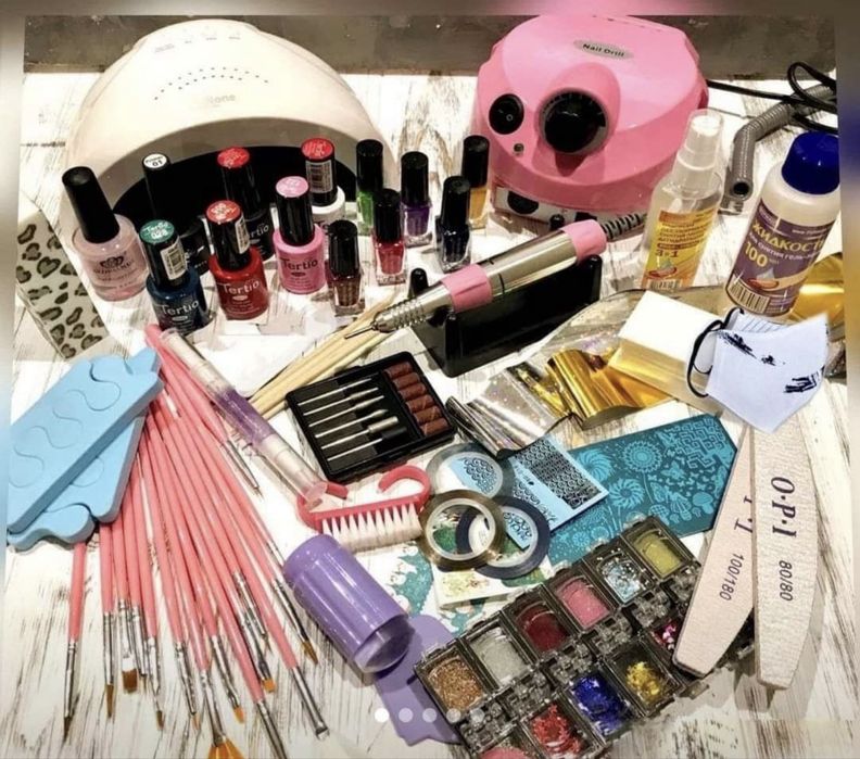 Стартовий набір для маникюру, покриття нігтів гель лаком