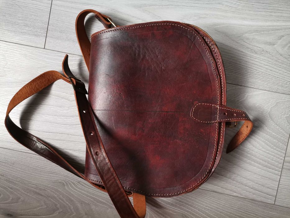 oryginalna skórzana listonoszka