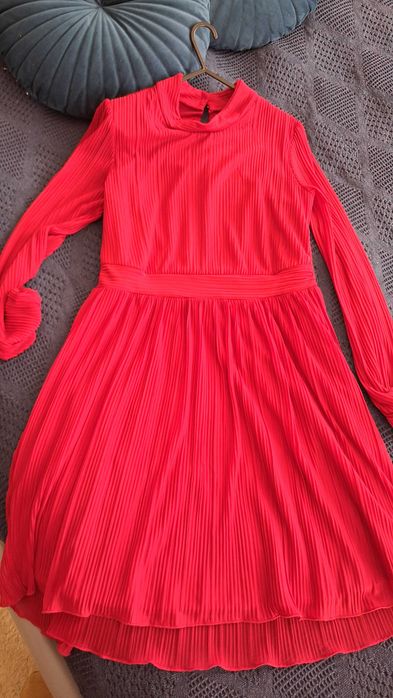 Czerwona Sukienka damska r.38