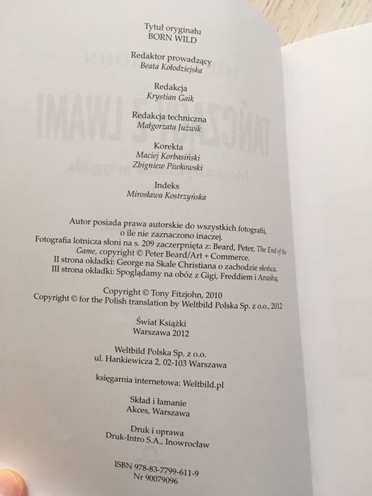 Tańczący z lwami, Tony Fitzjohn