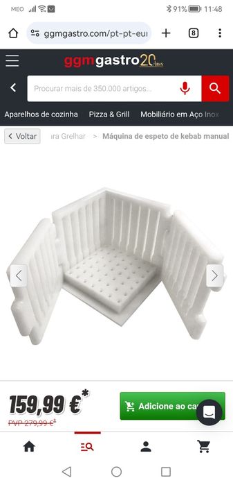 Máquina kebab envio a cobrança