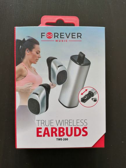 Słuchawki bezprzewodowe Forever TWE-200 srebrne