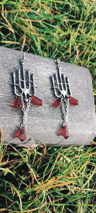 Kolczyki Goth handmade