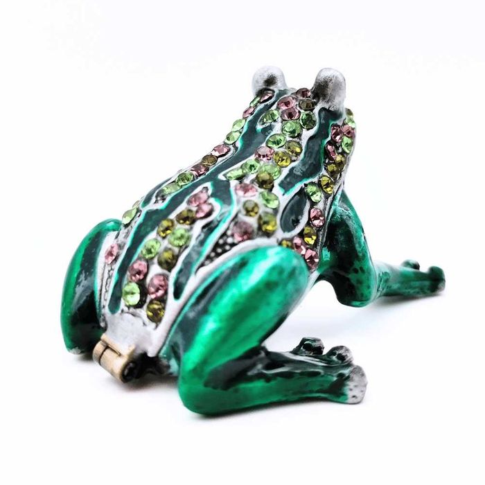 Szkatułka zielona żaba