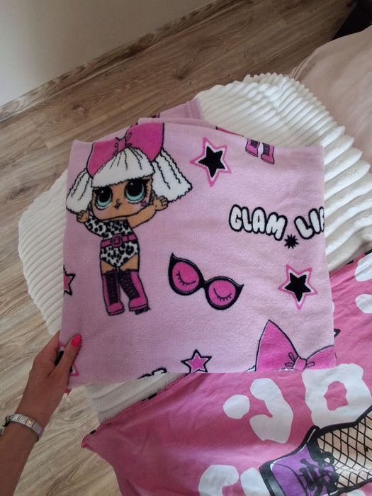 Pościel bawełniana 140×200 L.O.L surprise poduszka kocyk