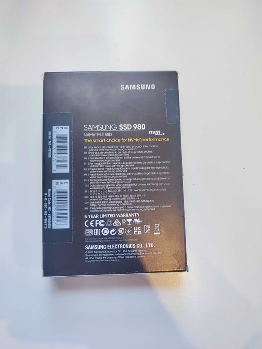 Nowy, nierozpakowany dysk SAMSUNG SSD 980 NVME M.2 500 GB