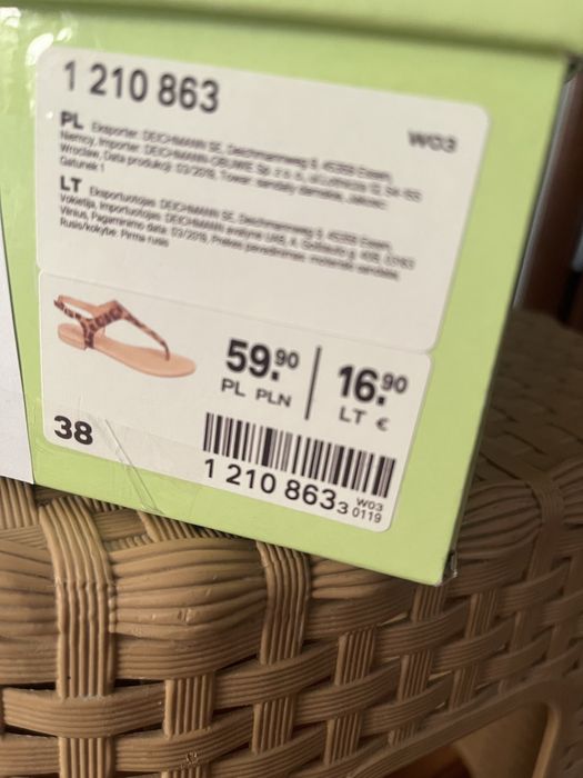 Nowe sandalki firmowe roz.38