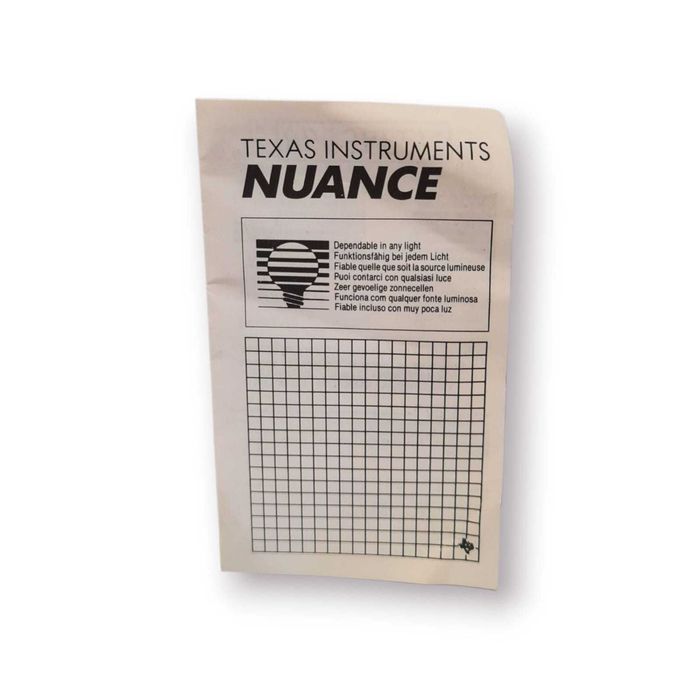 Calculadora Vintage Texas Instruments NUANCE (1988) c/ Caixa e Manual