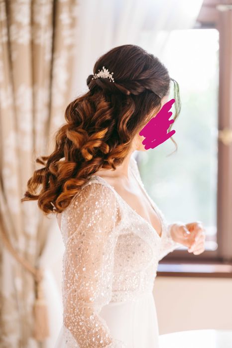 Sukienka ślubna, cekiny, koraliki, styl glamour + gratis!