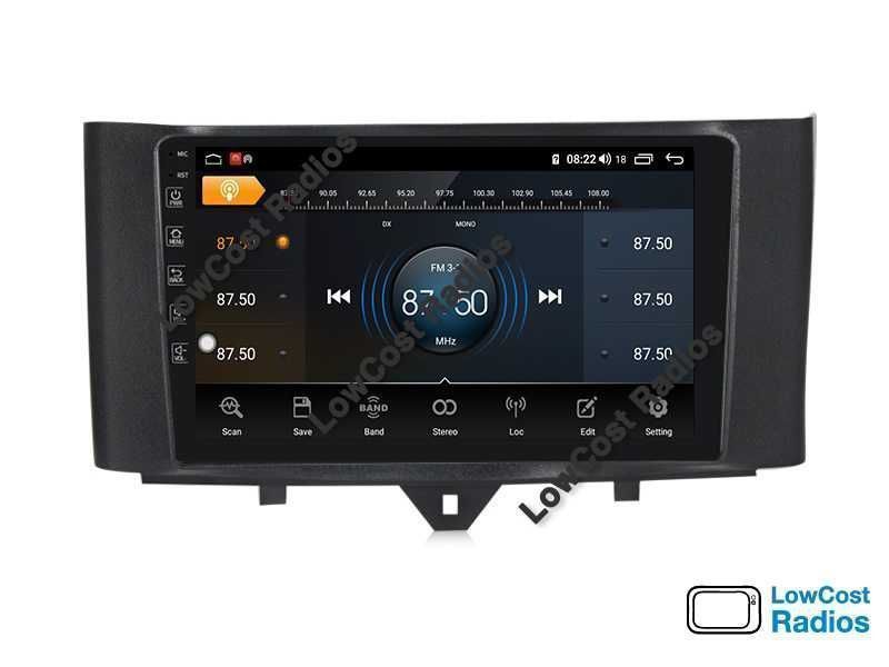 Auto Rádio 9' SMART 2010 a 2015 | GPS ANDROID Bluetooth USB APPS WIFI | CARPLAY • ANDROID AUTO