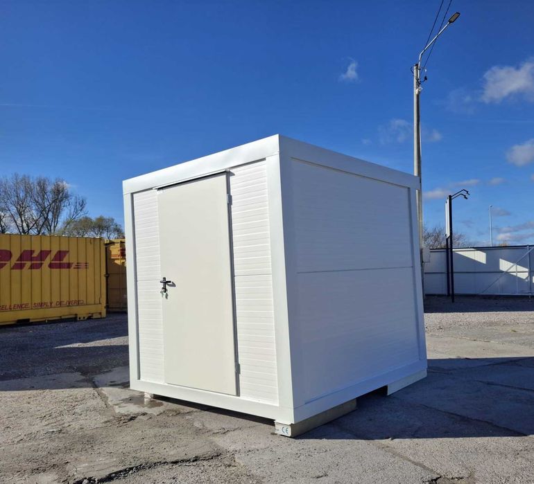 Kontener 2,50x2,50 płyta PIR 120mm, pawilon socjalny, stróżówka