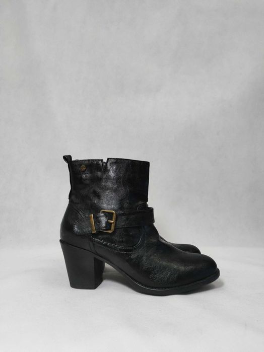 Botki damskie czarne niskie kowbojki XTI 40 26,2 cm BD0198