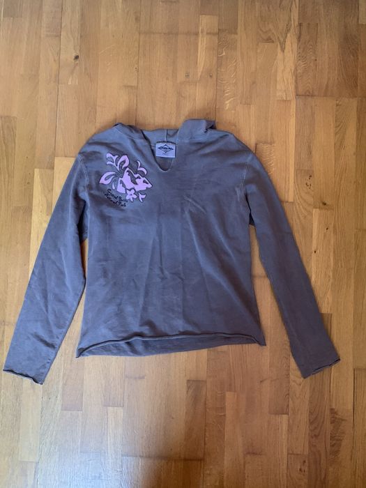 Вінтажний лонгслів з капюшоном Genuine Pigment Dyed Downtown Girl Y2K