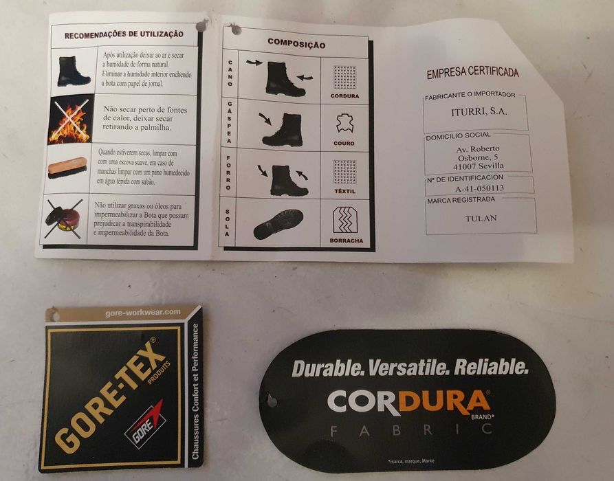Botas Táticas de Combate Militares - Iturri - Nº 40 - NOVAS, com caixa
