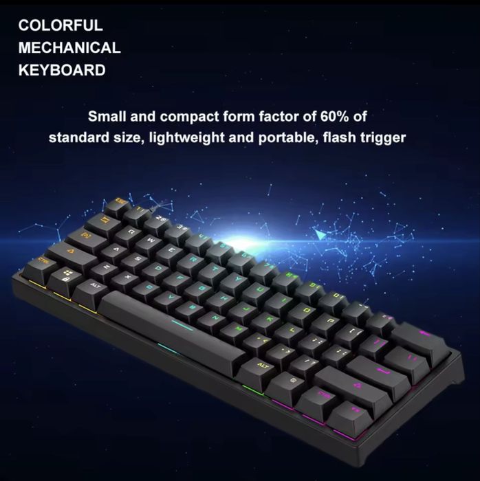 Механическая клавиатура | клавиатура на красных / синие свечи |BAJEAL