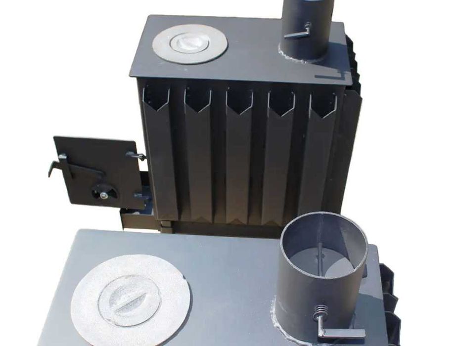 буржуйка ПДШ 8 з плитою (4 мм; 8 кВт ) Топка, булерьян,