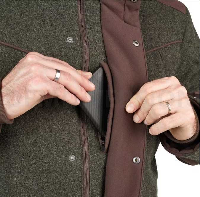 Casaco de caça, quente e silencioso, em lã Loden 900 (Solognac)