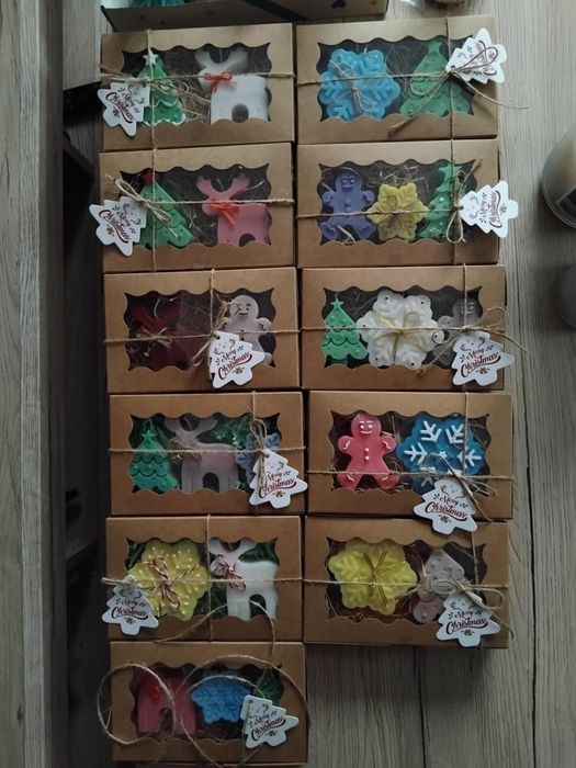 Sojowe świeczki świąteczne