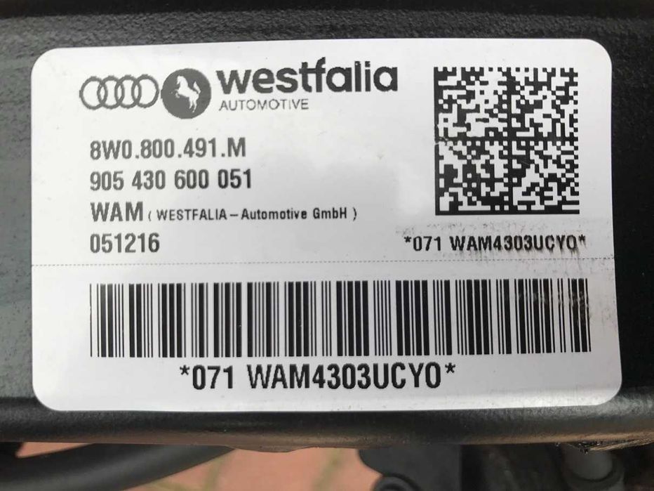 Audi A4 B9 8W limuzyna avant hak holowniczy elektryczny