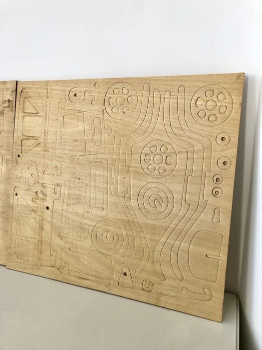 Kit montagem carro em madeira