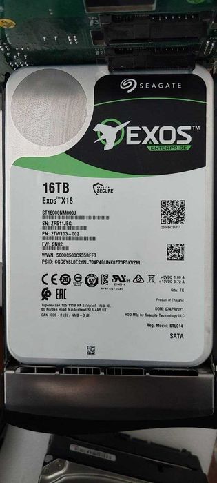 Жесткий диск HDD  12ТБ 14TB 16TB  WD Ultrastar / Seagate Exos | SATA Enterprise | Есть количество