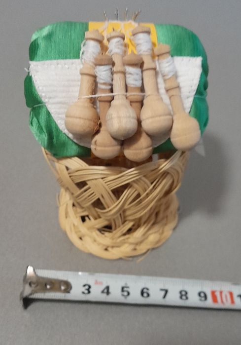 Almofada miniatura da renda de Bilros sem cavalete