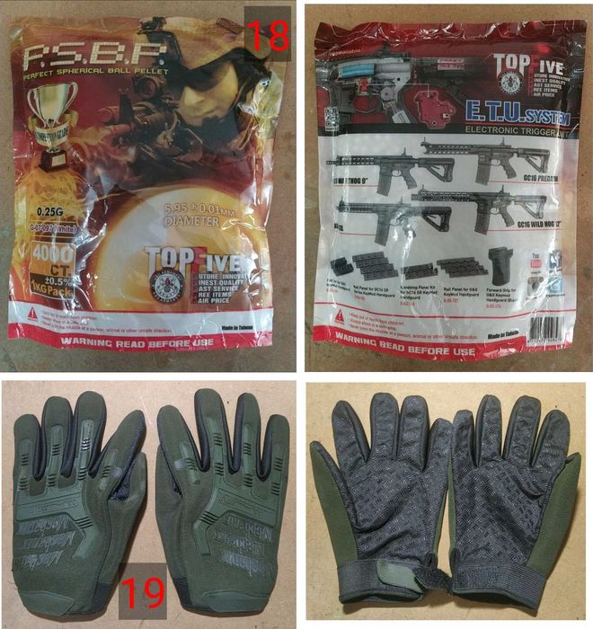 Material airsoft diverso