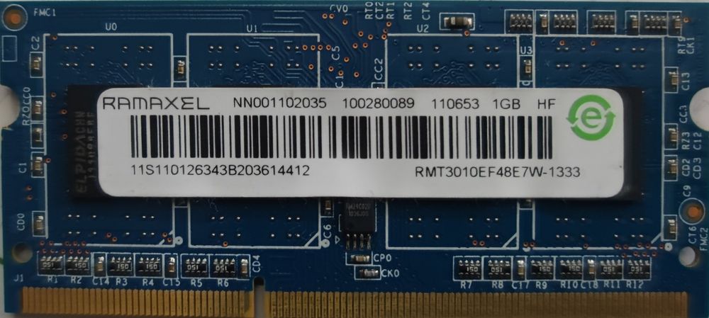 Оперативная память DDD3 1gb. 1333Mhz