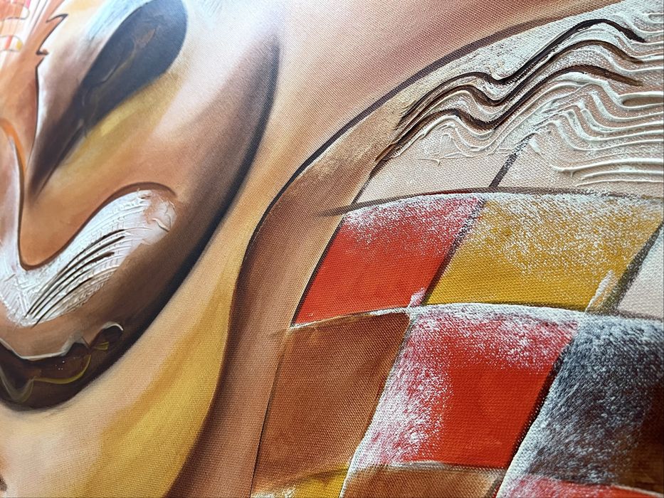 2 Pinturas Abstratas Originais Assinadas – 120×70 cm