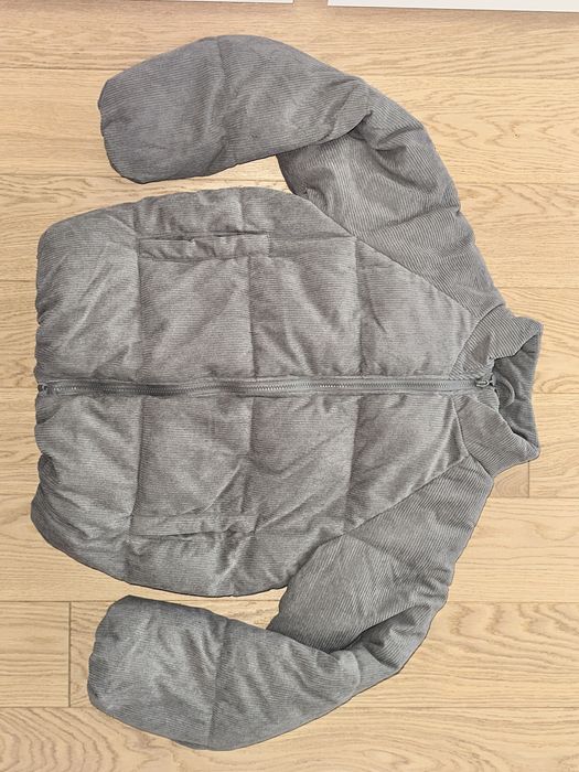Kurtka sztruksowa szara 158 dla dziewczynki