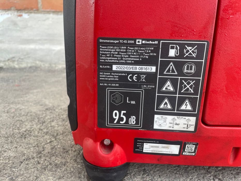 Інверторний генератор Einhell TC-IG 2000 (2.0 кВт)