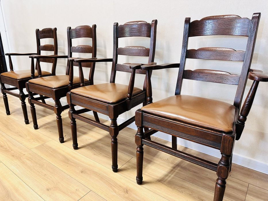 Holenderskie, 4 fotele dębowe :)