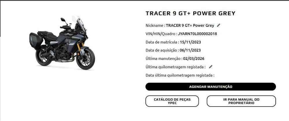 Yamaha Tracer 9GT Plus Power Gray