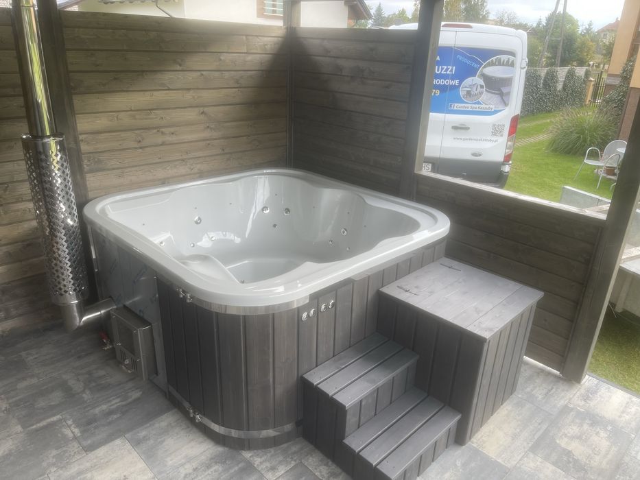Jacuzzi balia kwadratowa raty mini basen Balia Bania Leżanka