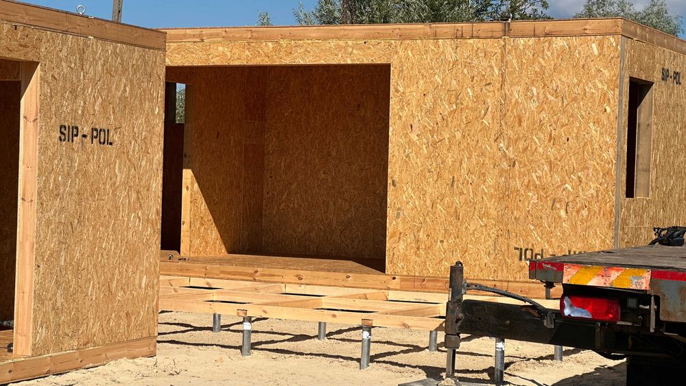 Kontener SIP POL modul mieszkalny biurowy domek z paneli SIP