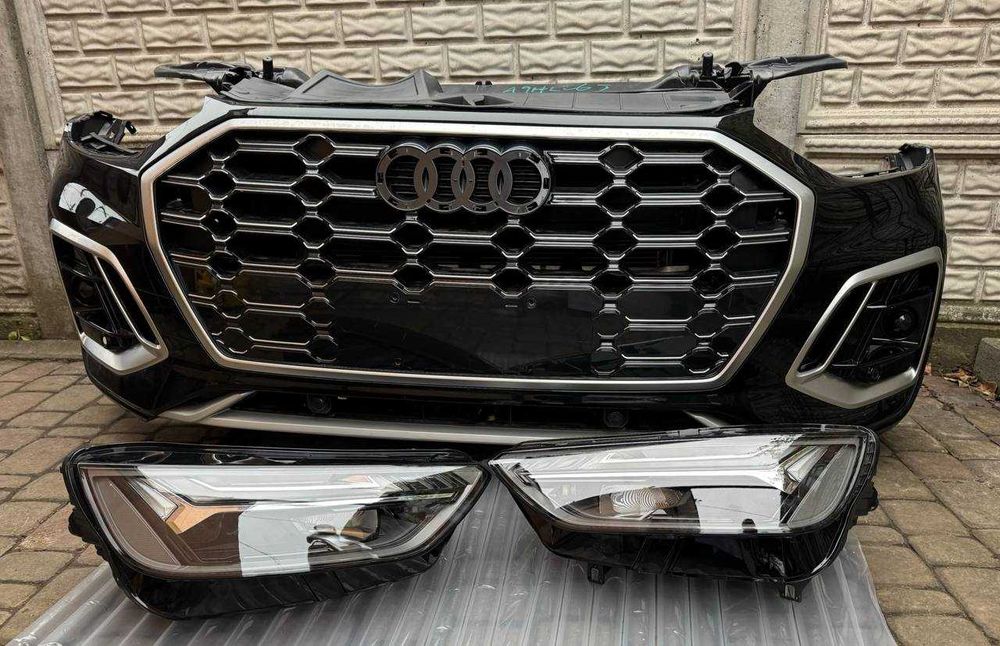 Комплектний передок Audi q5 8А рест бампер фари установочна панель