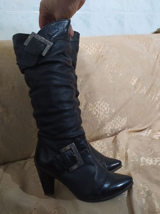 Сапожки зимові шкіряні 37