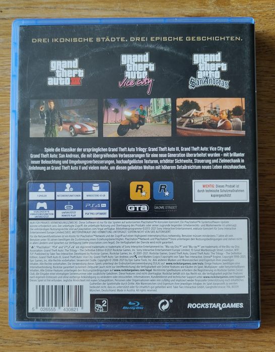 Grand Theft Auto The Trilogy The Definitive Edition PS4