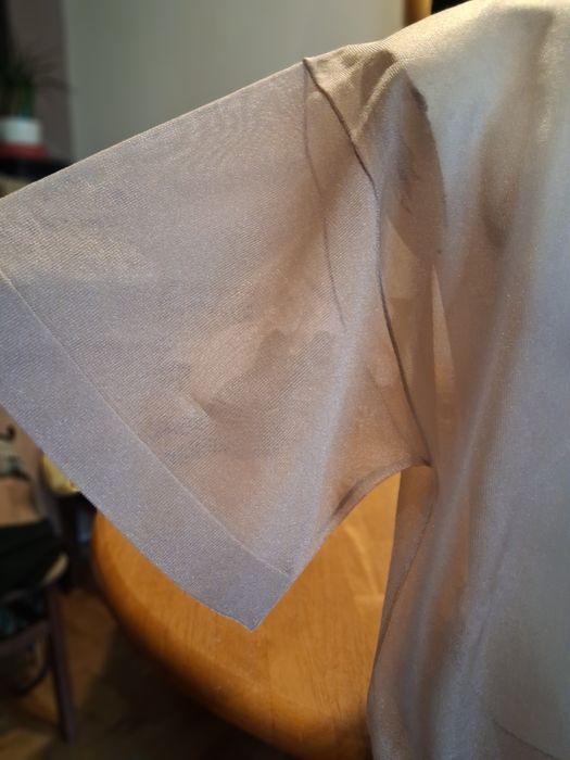 ZARA - bluzka, transparentną, połyskująca