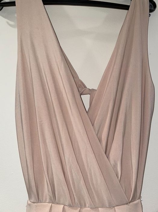 Sukienka wieczorowa, Loola, beżowa