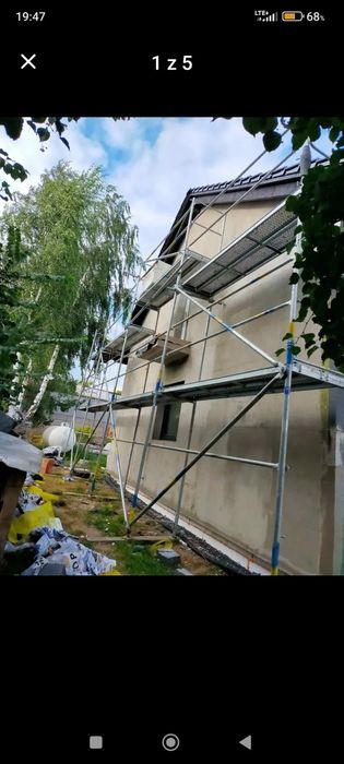 Rusztowania elewacyjne  120 m2