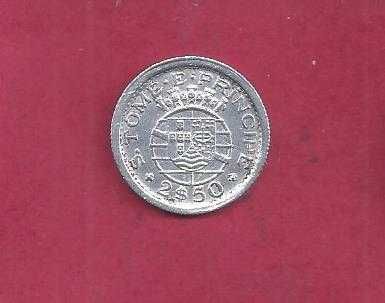 S.TOMÉ E PRINCIPE Ex-colonia  2,50 Escudos 1951 Prata